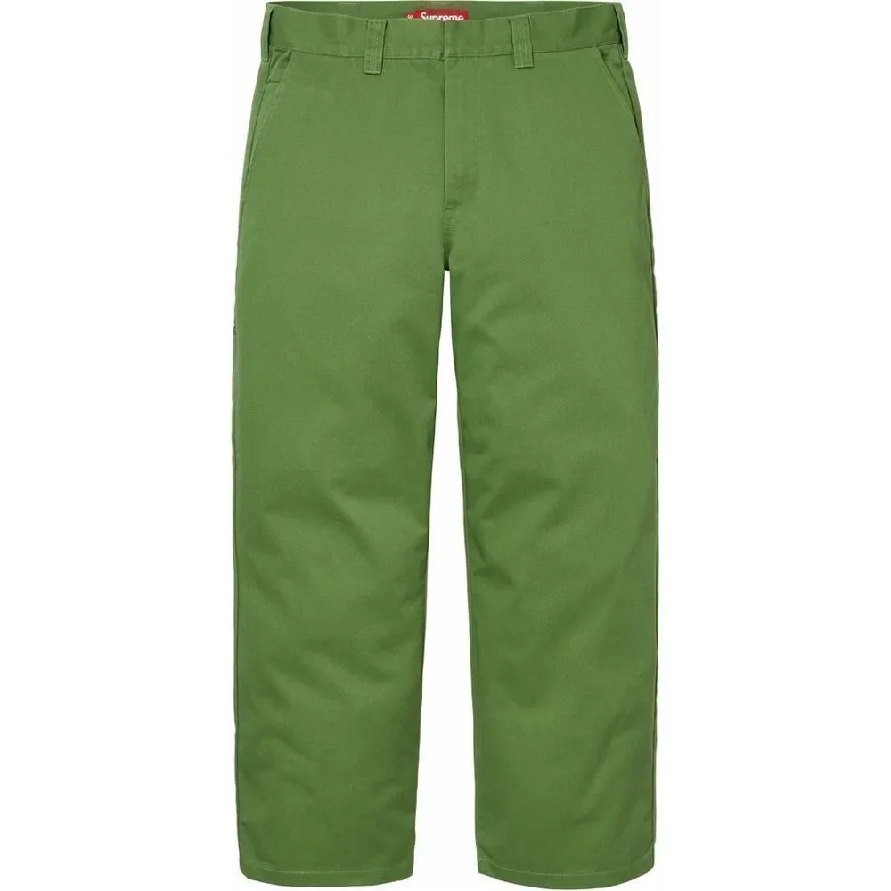 NEW SUPREME as Work Pants in dark green